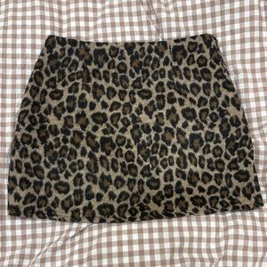 Primark Animal Print Mini Skirt